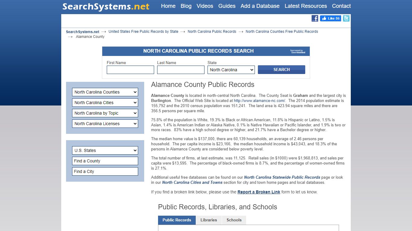 Alamance County Criminal and Public Records